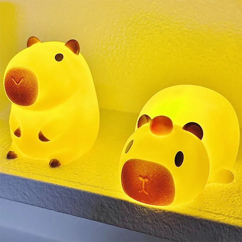 Cute Mini Capybara Night Light