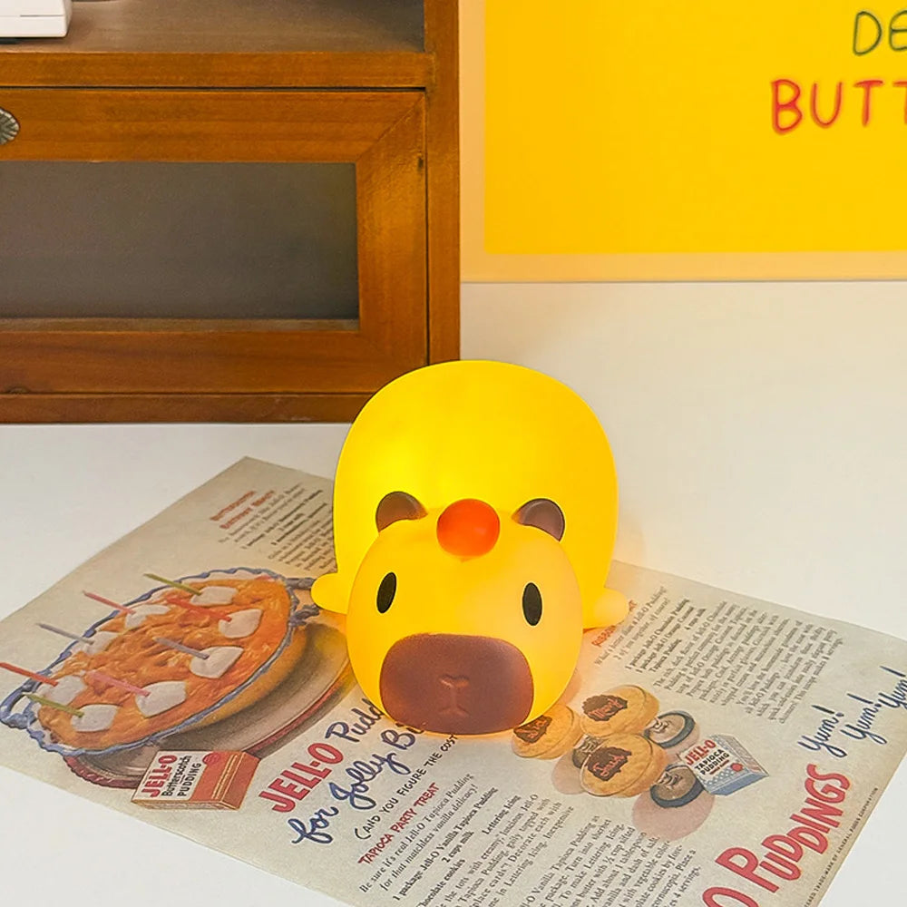 Cute Mini Capybara Night Light