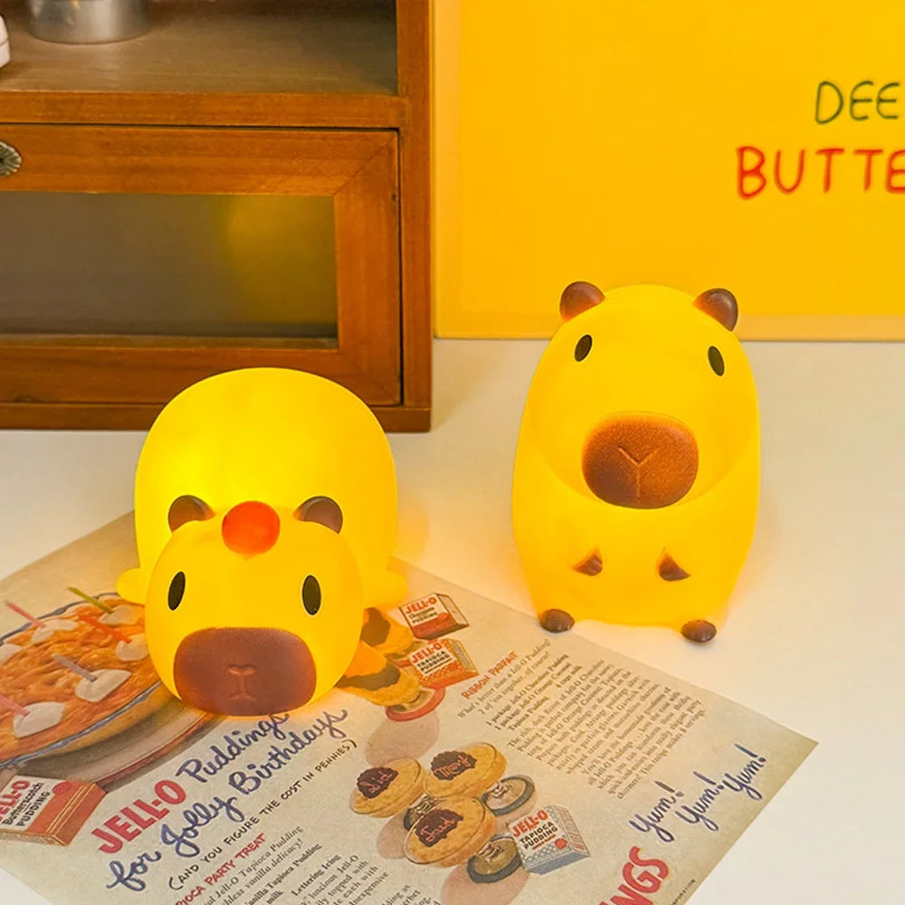 Cute Mini Capybara Night Light