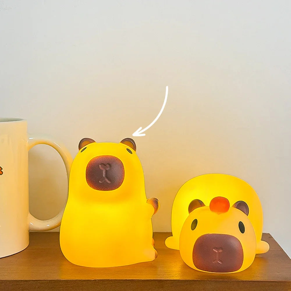 Cute Mini Capybara Night Light